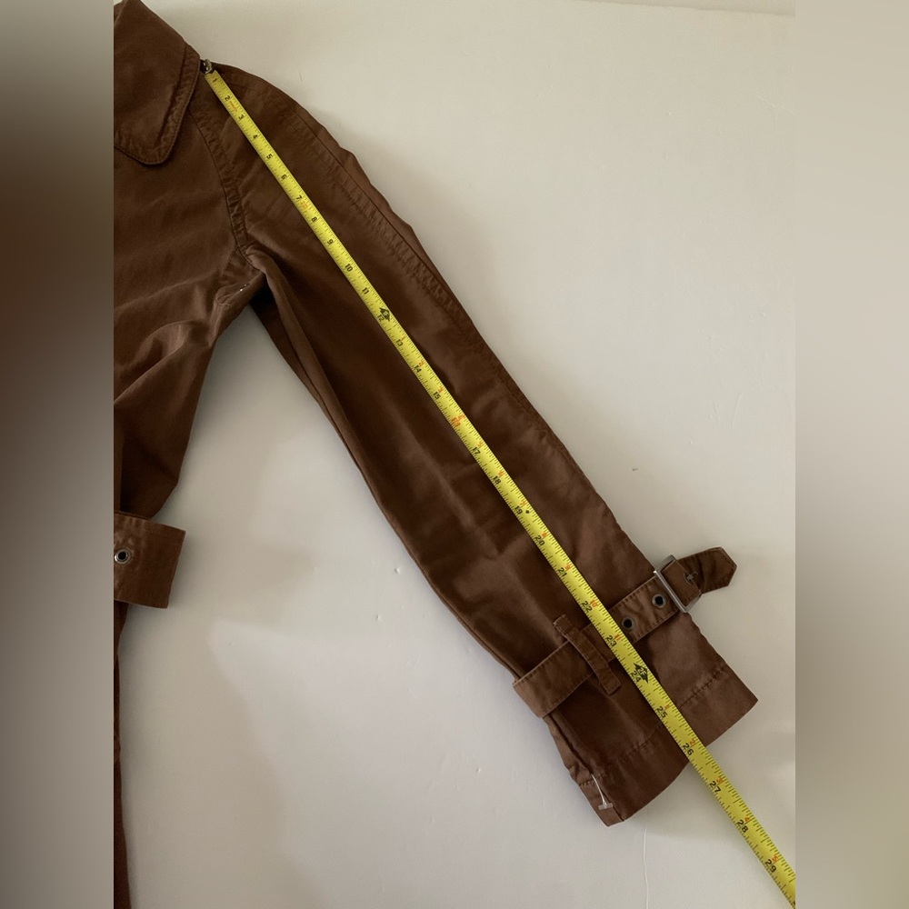Nili Lotan Brown Double-Breasted Trench Coat - Picture 6 of 14